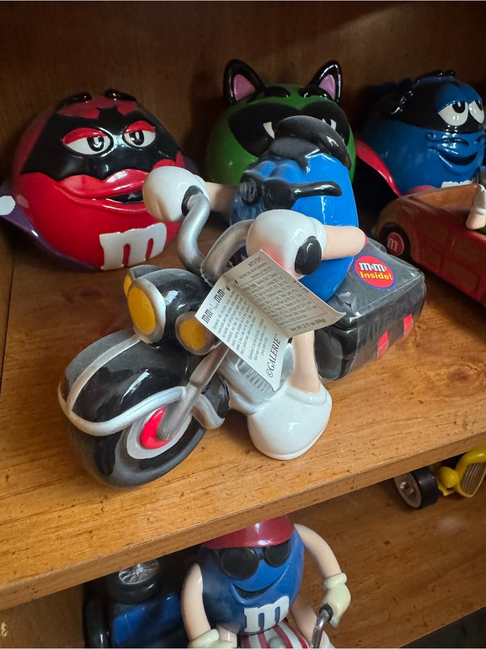 M&M's Blue Motorcycle with character Rider collectable